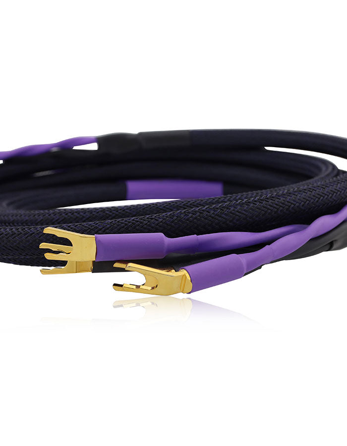 AAC Copper Cryo Speaker Cable Pair Gold Spade
