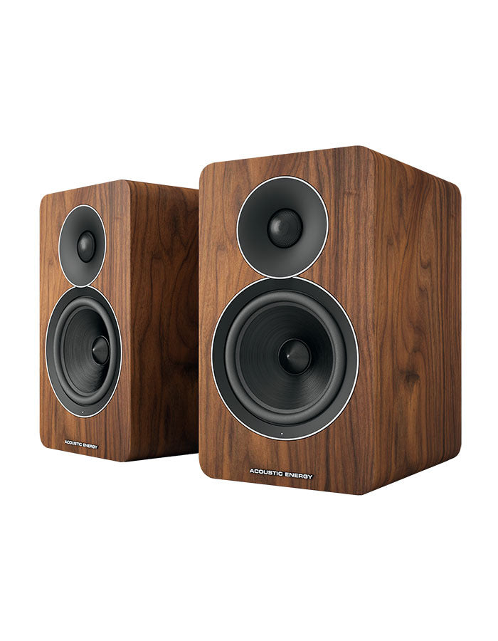 Acoustic Energy AE Active - Walnut Wood Veneer without grille