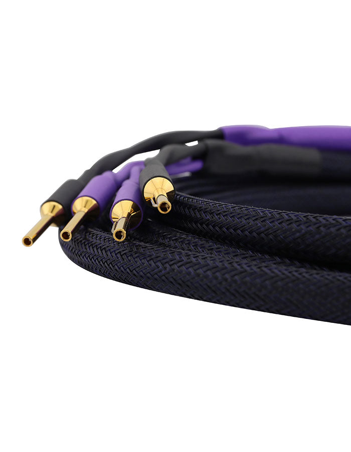 AAC Copper Cryo Speaker Cable Pair Gold Banana