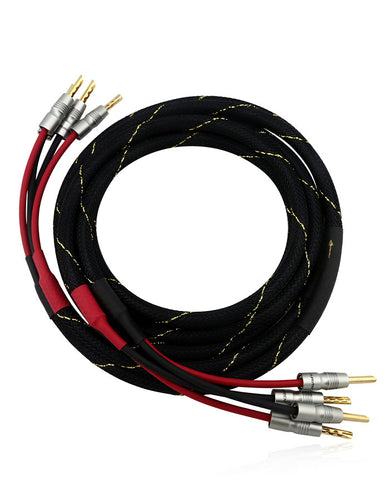 AAC e2.2 Cryo Speaker Cable Pair Gold Banana