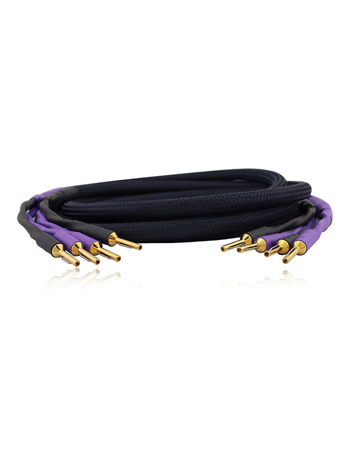 AAC Copper Cryo Speaker Cable Pair Gold Banana