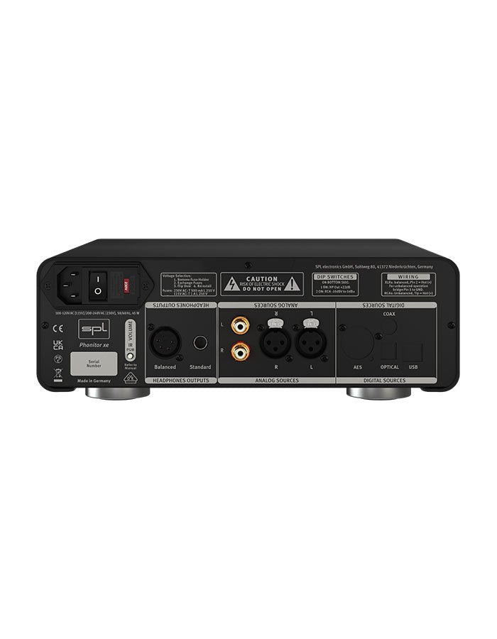 SPL Phonitor xe Headphone Amplifier - rear