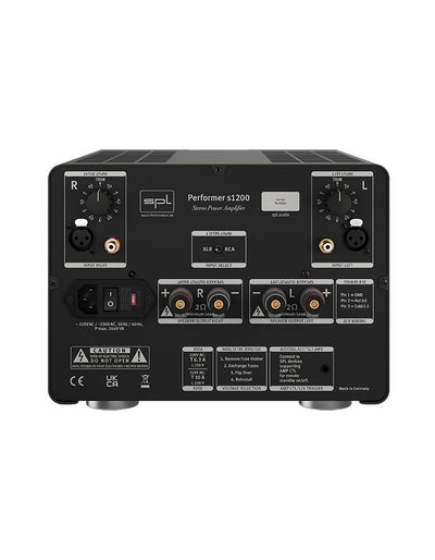 SPL Performer s1200 Power Amplifier - rear
