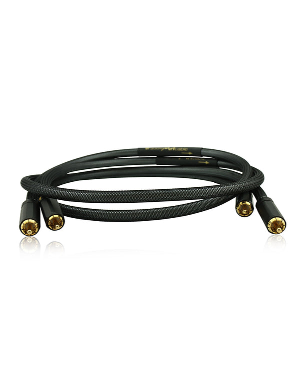 AAC e2.2 Cryo Interconnect Cable Pair Gold RCA