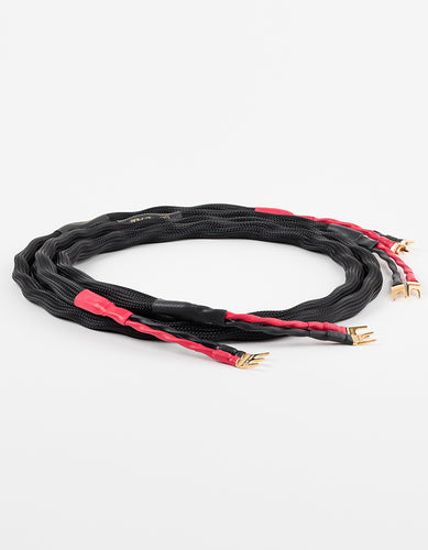 AAC SC-5 ePlus Cryo Double Bi-wire Speaker Cable Pair Gold Spade