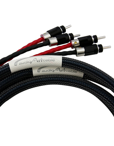 AAC Statement e SC Cryo Bi-wire Speaker Cable Pair Rhodium Banana