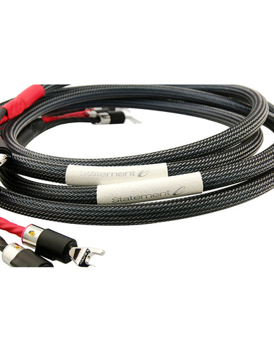 AAC Statement e SC Cryo Bi-wire Speaker Cable Pair Rhodium Spade