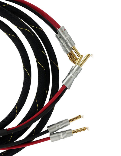 AAC e2.2 Cryo Speaker Cable Pair Gold Banana